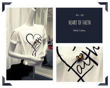 Load image into Gallery viewer, Heart of Faith Short Sleeves T-Shirt
